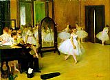 Edgar Degas dance class painting